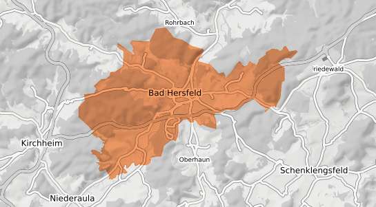 Mietspiegelkarte Bad Hersfeld Bad Hersfeld